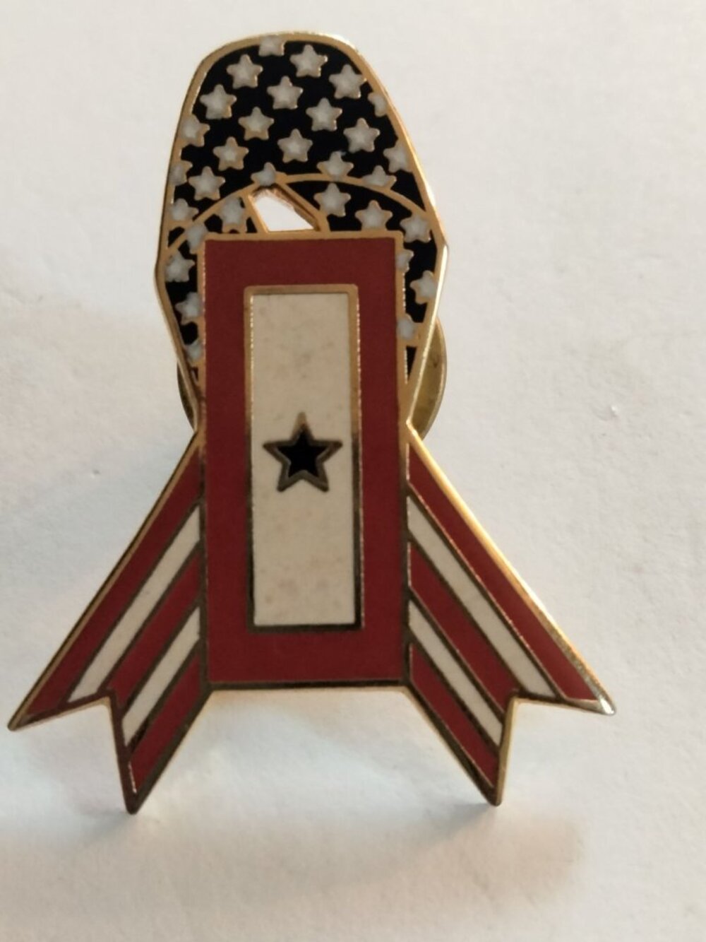 Blue Star Family Lapel Pin United States Military Patriotic Pinback